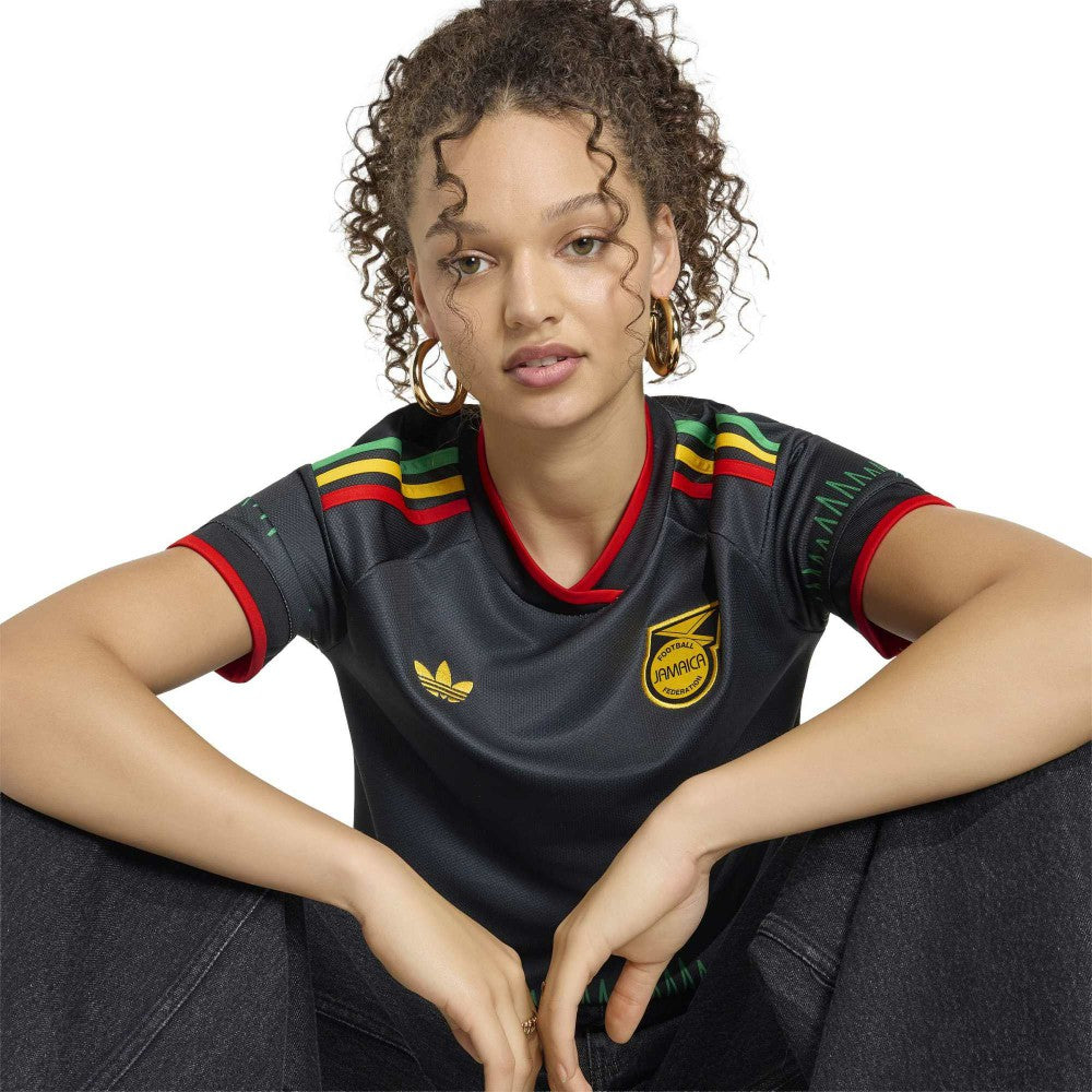 Jamaica National Team Women's 2026 Away Replica Jersey Black - Adidas for sale