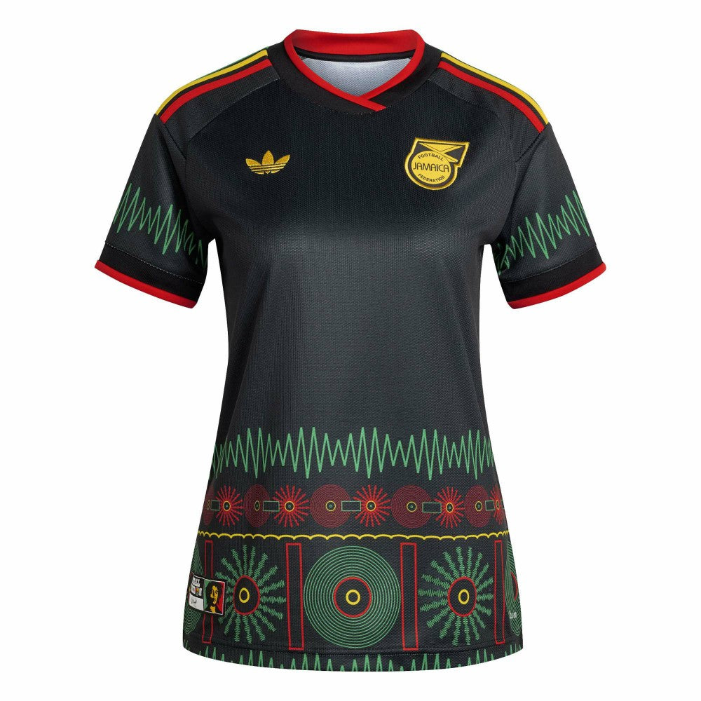 Jamaica National Team Women's 2026 Away Replica Jersey Black - Adidas for sale
