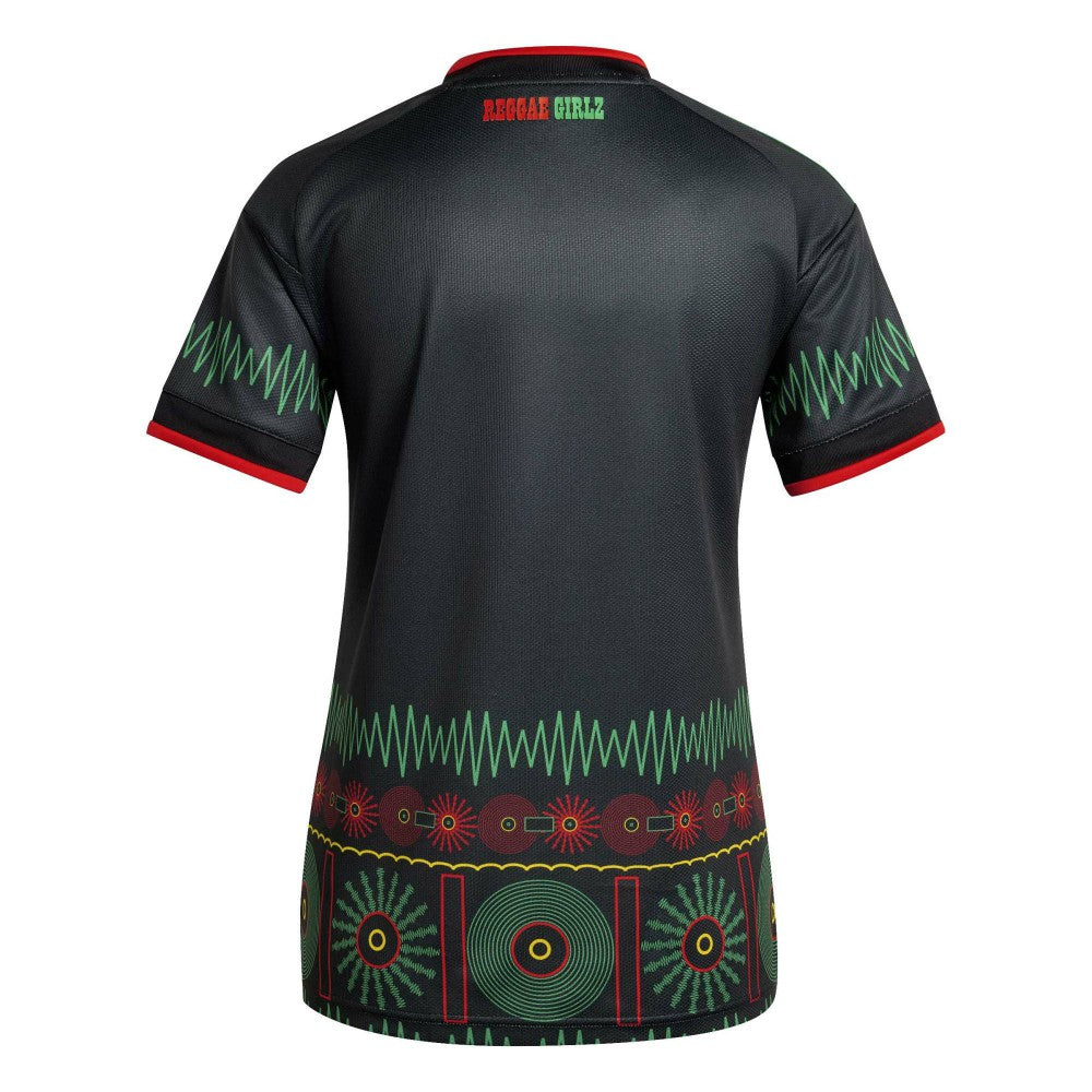 Jamaica National Team Women's 2026 Away Replica Jersey Black - Adidas for sale