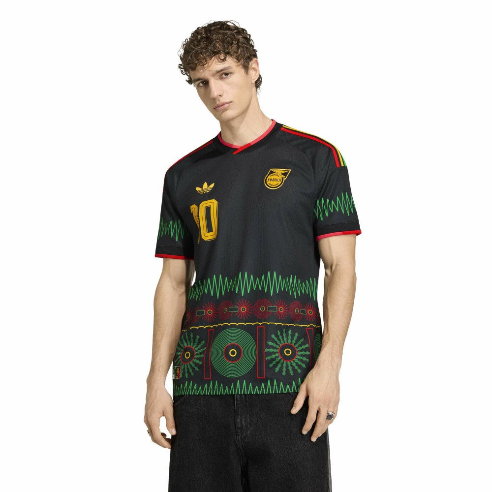 Bob Marley Jamaica National Team 2026 Away Replica Jersey Black - Adidas outlet