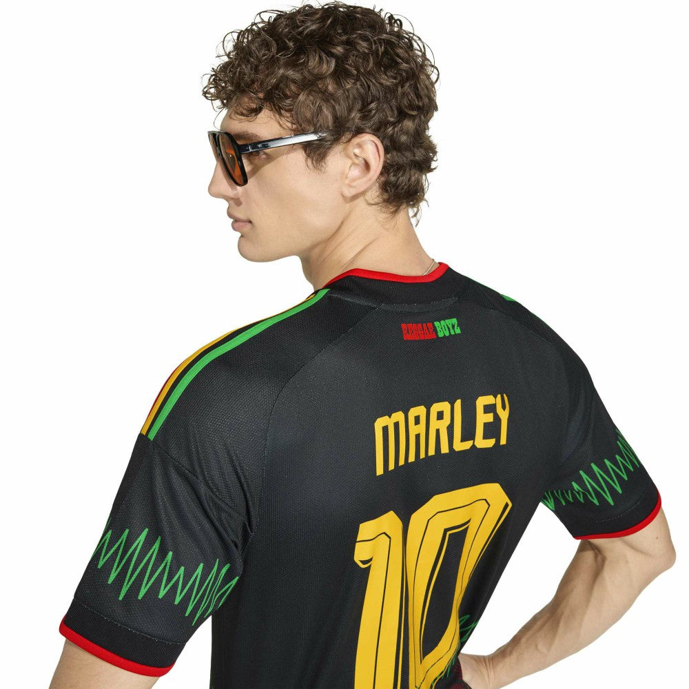 Bob Marley Jamaica National Team 2026 Away Replica Jersey Black - Adidas outlet