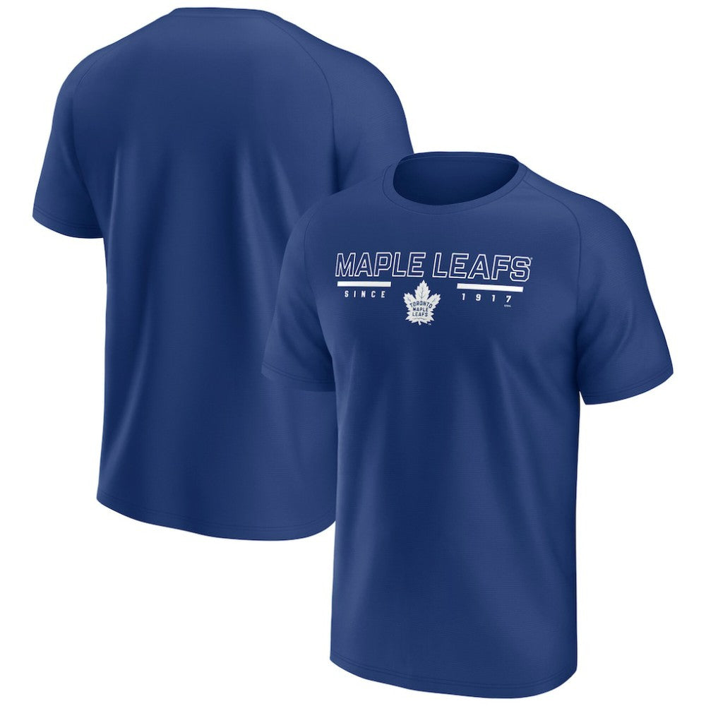 Toronto Maple Leafs Fanatics Established Raglan T-Shirt - Blue - NHL 203127088