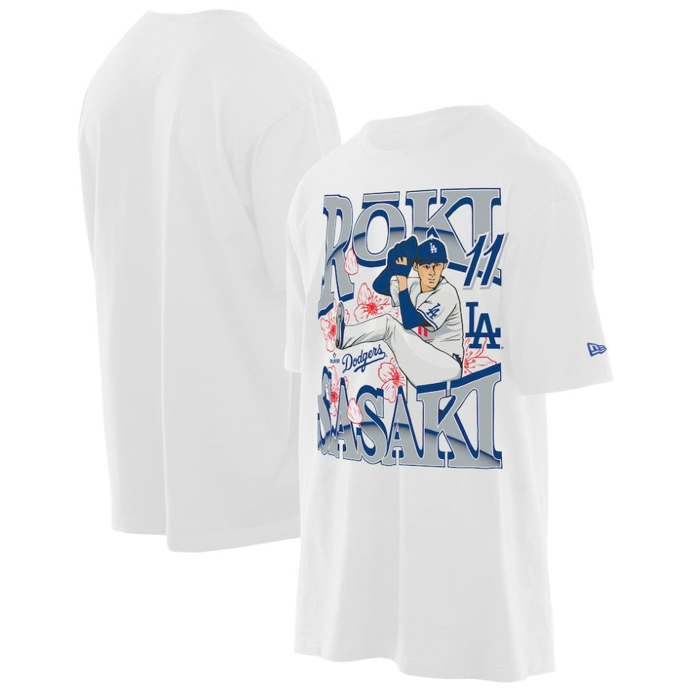 Roki Sasaki Los Angeles Dodgers New Era Player T-Shirt - White - New Era on Sale