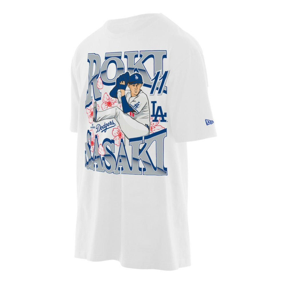 Roki Sasaki Los Angeles Dodgers New Era Player T-Shirt - White - New Era on Sale