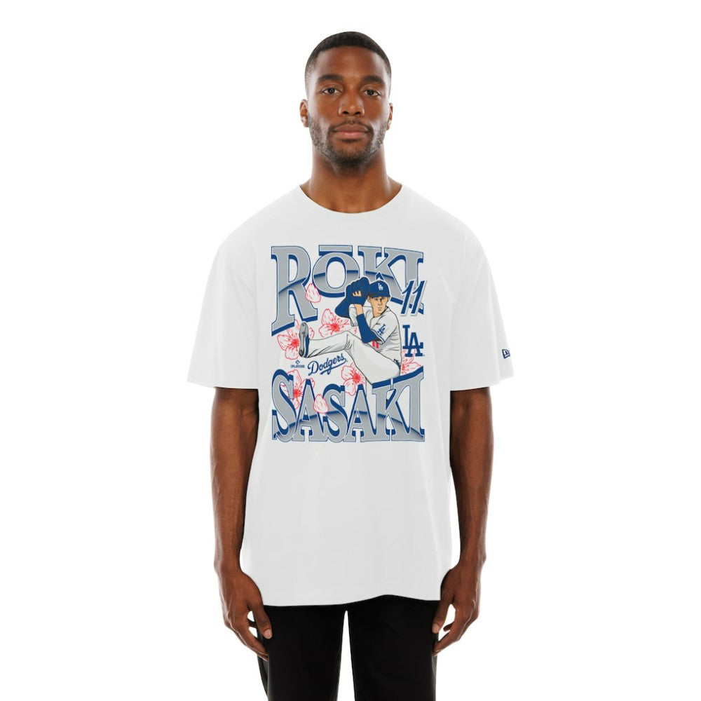 Roki Sasaki Los Angeles Dodgers New Era Player T-Shirt - White - New Era on Sale
