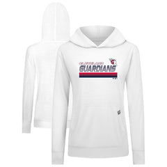 Cleveland Guardians Levelwear Women's Relay Breaker Pullover Hoodie - White - MLB Lifestyle