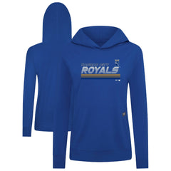 Kansas City Royals Levelwear Women's Relay Breaker Pullover Hoodie - Royal - MLB Sale