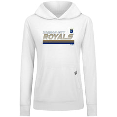 Kansas City Royals Levelwear Women's Relay Breaker Pullover Hoodie - White - MLB Discount
