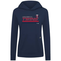 Minnesota Twins Levelwear Women's Relay Breaker Pullover Hoodie - Navy - MLB Online