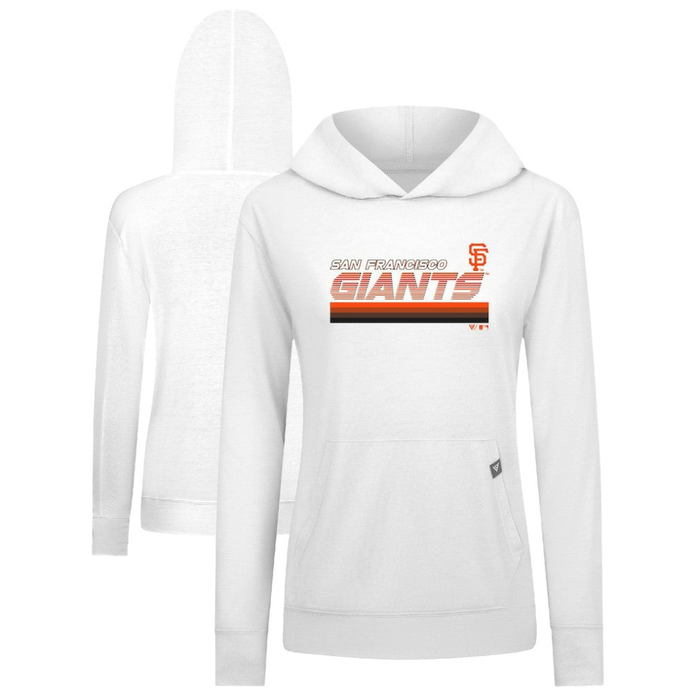 San Francisco Giants Levelwear Women's Relay Breaker Pullover Hoodie - White - MLB Discount
