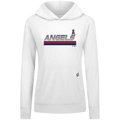 Los Angeles Angels Levelwear Women's Relay Breaker Pullover Hoodie - White - MLB on Sale