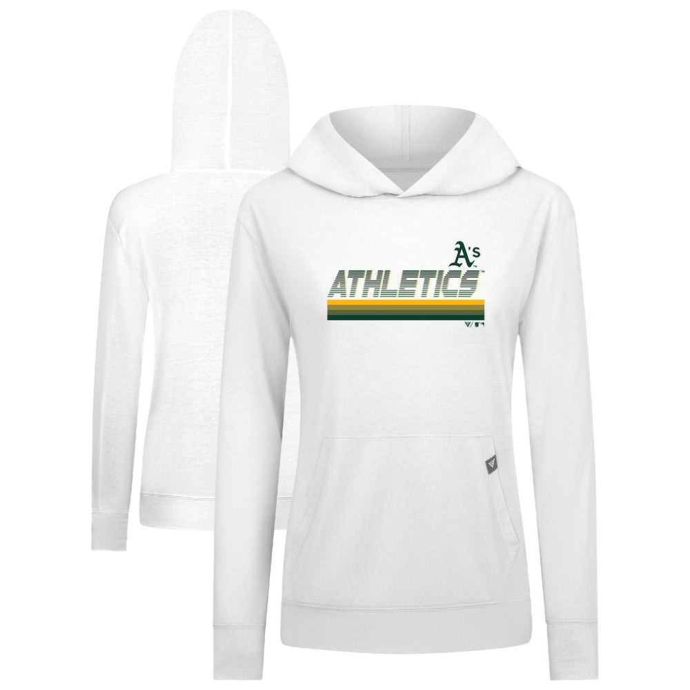Athletics Levelwear Women's Relay Breaker Pullover Hoodie - White - MLB Discount