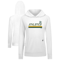 Athletics Levelwear Women's Relay Breaker Pullover Hoodie - White - MLB Discount