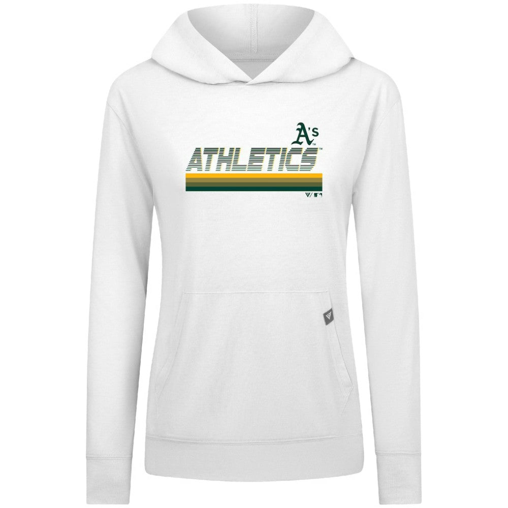 Athletics Levelwear Women's Relay Breaker Pullover Hoodie - White - MLB Discount