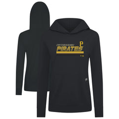 Pittsburgh Pirates Levelwear Women's Relay Breaker Pullover Hoodie - Black - MLB Sale