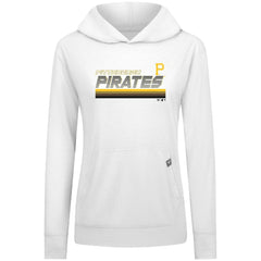 Pittsburgh Pirates Levelwear Women's Relay Breaker Pullover Hoodie - White - MLB Sale