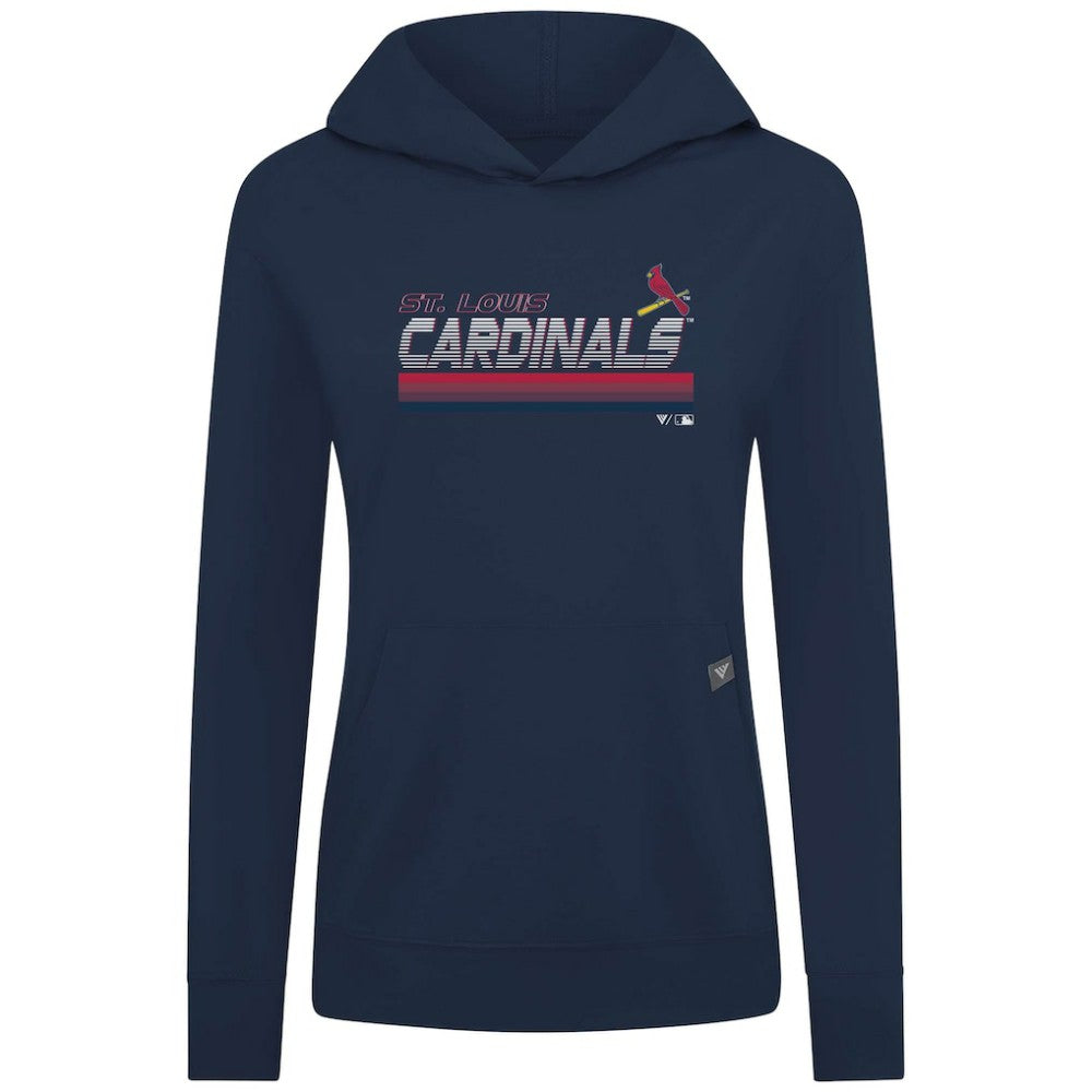 St. Louis Cardinals Levelwear Women's Relay Breaker Pullover Hoodie - Navy - MLB Sale