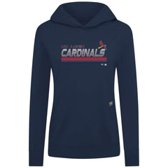 St. Louis Cardinals Levelwear Women's Relay Breaker Pullover Hoodie - Navy - MLB Sale