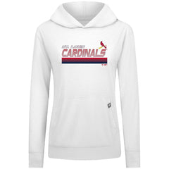 St. Louis Cardinals Levelwear Women's Relay Breaker Pullover Hoodie - White - MLB Lifestyle