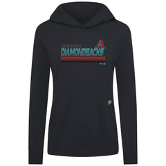 Arizona Diamondbacks Levelwear Women's Relay Breaker Pullover Hoodie - Black - MLB Discount
