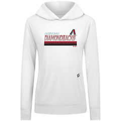 Arizona Diamondbacks Levelwear Women's Relay Breaker Pullover Hoodie - White - MLB Discount