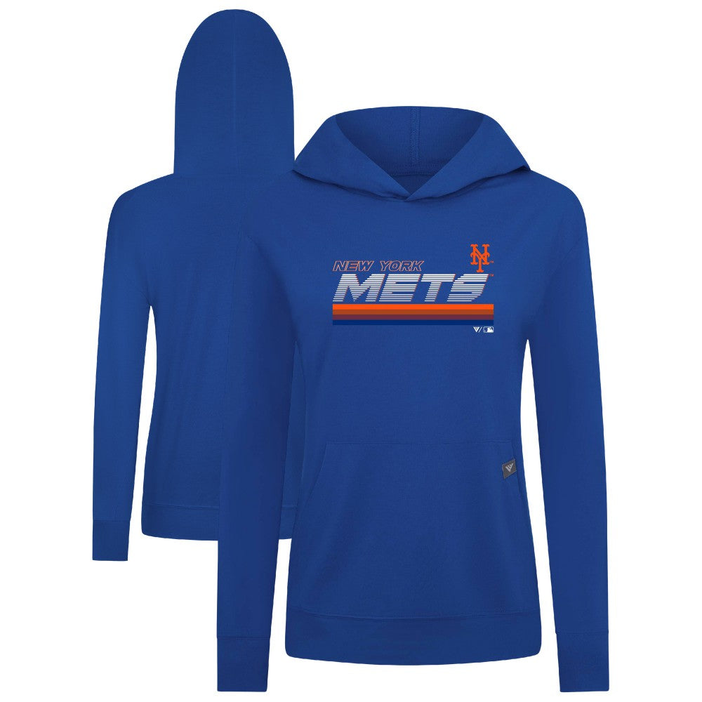 New York Mets Levelwear Women's Relay Breaker Pullover Hoodie - Royal - MLB Sale