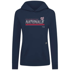 Washington Nationals Levelwear Women's Relay Breaker Pullover Hoodie - Navy - MLB Online