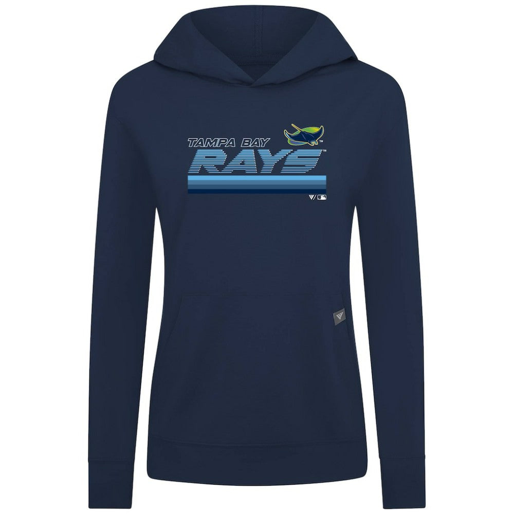 Tampa Bay Rays Levelwear Women's Relay Breaker Pullover Hoodie - Navy - MLB Sale