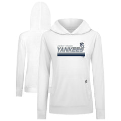 New York Yankees Levelwear Women's Relay Breaker Pullover Hoodie - White - MLB Online