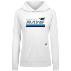 Tampa Bay Rays Levelwear Women's Relay Breaker Pullover Hoodie - White - MLB Discount
