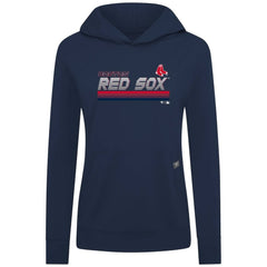 Boston Red Sox Levelwear Women's Relay Breaker Pullover Hoodie - Navy - MLB Lifestyle