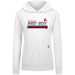 Boston Red Sox Levelwear Women's Relay Breaker Pullover Hoodie - White - MLB Sale
