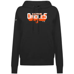 Baltimore Orioles Levelwear Women's Adorn Retro 3D Pullover Hoodie - Black - MLB Online