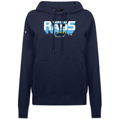 Tampa Bay Rays Levelwear Women's Adorn Retro 3D Pullover Hoodie - Navy - MLB Lifestyle