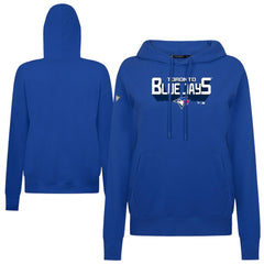 Toronto Blue Jays Levelwear Women's Adorn Retro 3D Pullover Hoodie - Royal - MLB Discount