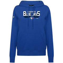 Toronto Blue Jays Levelwear Women's Adorn Retro 3D Pullover Hoodie - Royal - MLB Discount
