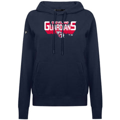Cleveland Guardians Levelwear Women's Adorn Retro 3D Pullover Hoodie - Navy - MLB Lifestyle