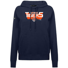Detroit Tigers Levelwear Women's Adorn Retro 3D Pullover Hoodie - Navy - MLB Lifestyle