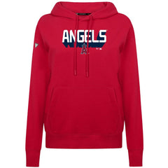 Los Angeles Angels Levelwear Women's Adorn Retro 3D Pullover Hoodie - Red - MLB Discount