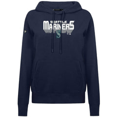 Seattle Mariners Levelwear Women's Adorn Retro 3D Pullover Hoodie - Navy - MLB Discount