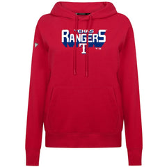 Texas Rangers Levelwear Women's Adorn Retro 3D Pullover Hoodie - Red - MLB Lifestyle