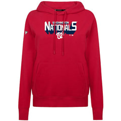 Washington Nationals Levelwear Women's Adorn Retro 3D Pullover Hoodie - Red - MLB Discount