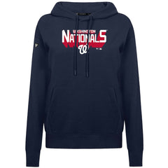 Washington Nationals Levelwear Women's Adorn Retro 3D Pullover Hoodie - Navy - MLB on Sale