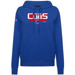 Chicago Cubs Levelwear Women's Adorn Retro 3D Pullover Hoodie - Royal - MLB Sale