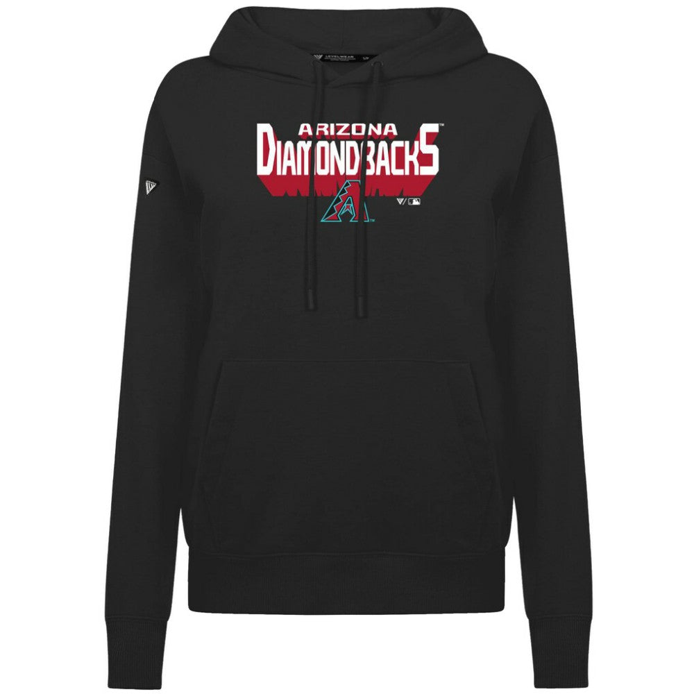 Arizona Diamondbacks Levelwear Women's Adorn Retro 3D Pullover Hoodie - Black - MLB Online