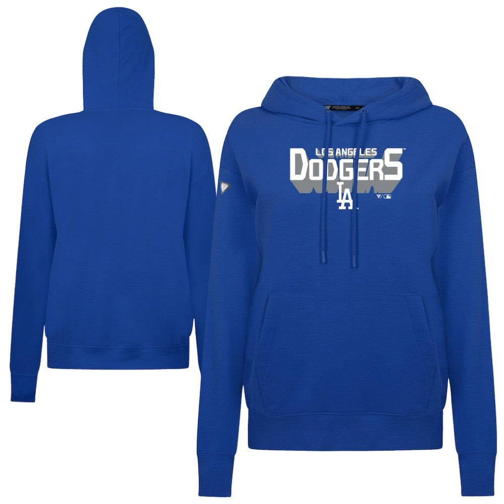 Los Angeles Dodgers Levelwear Women's Adorn Retro 3D Pullover Hoodie - Royal - MLB Online