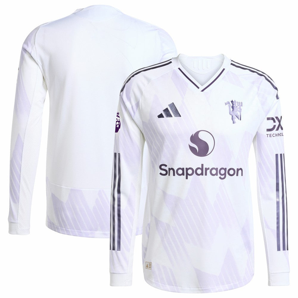 Manchester United 2025/26 Away Long Sleeve Jersey White - Adidas outlet