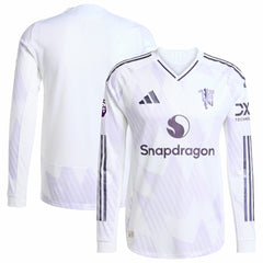 Manchester United 2025/26 Away Long Sleeve Jersey White - Adidas outlet