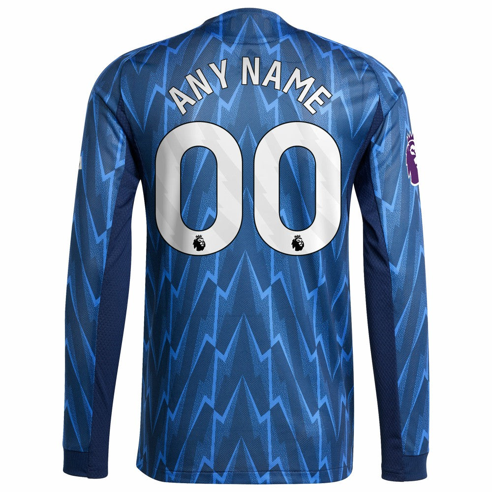 Arsenal 2025/26 Away Long Sleeve Custom Jersey Blue - Adidas outlet