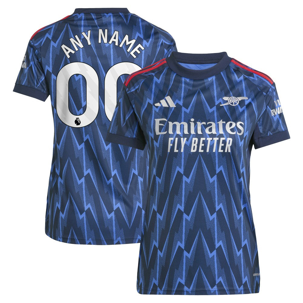Arsenal Women's 2025/26 Away Replica Custom Jersey Blue - Adidas cheap